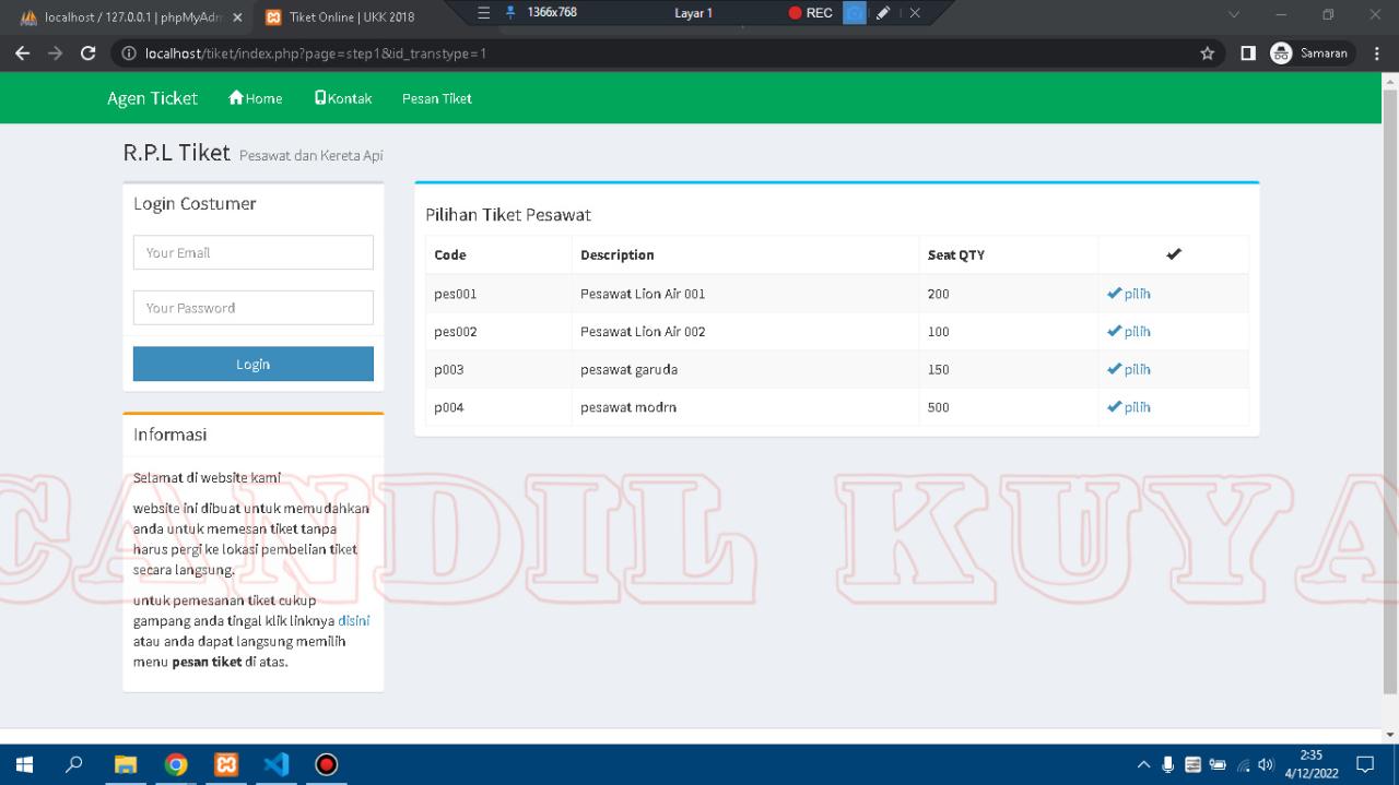 Membuat Aplikasi Pemesanan dengan MySQL sebagai Backend